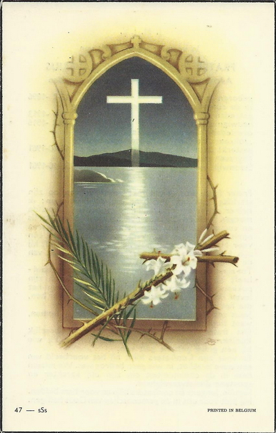 Voorzijde bidprentje van Frans Fransen van Puk en Muk