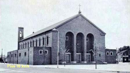 De Pius 10 kerk Broekhoven 3 Tilburg. Wij woonden net om de hoek.