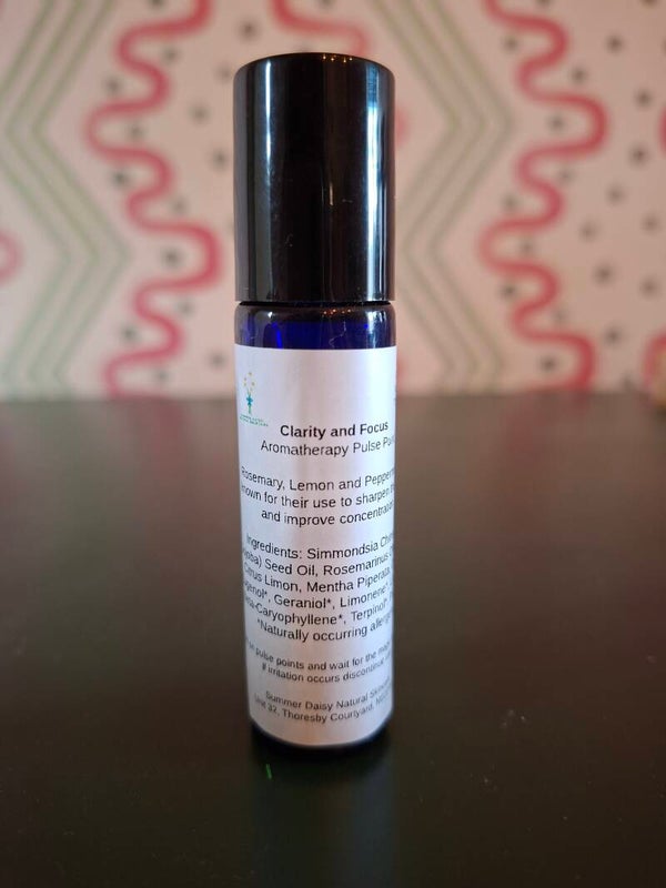 Clarity and Focus Aromatherapy Pulse Point Rollerball