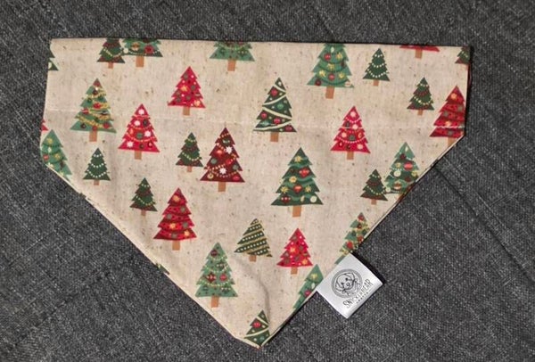 Christmas tree over the collar bandana