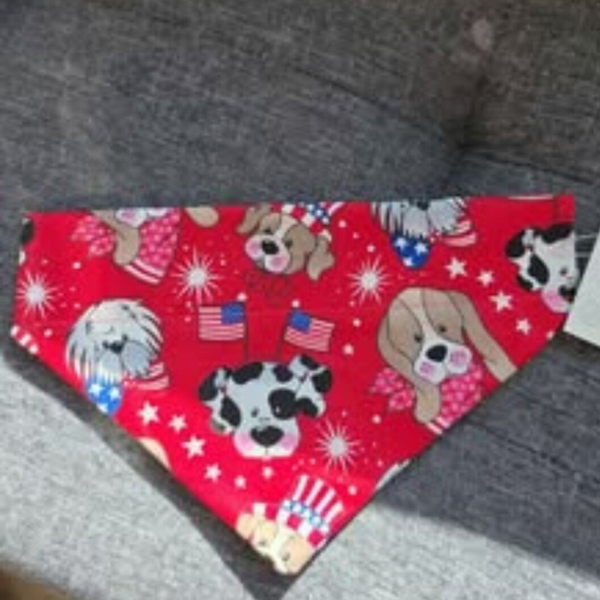 Patriotic pups bandana