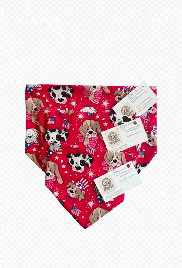 Firework scrunchie bandana