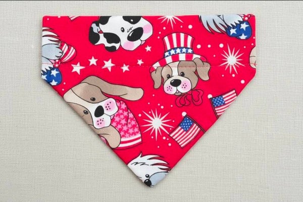 Firework over the collar bandana