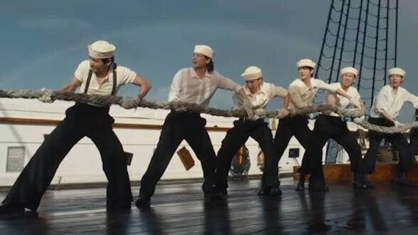 Escena del MV oficial de Swim, sencillo principal de la discografía ARIRANG, comeback 2026 BTS