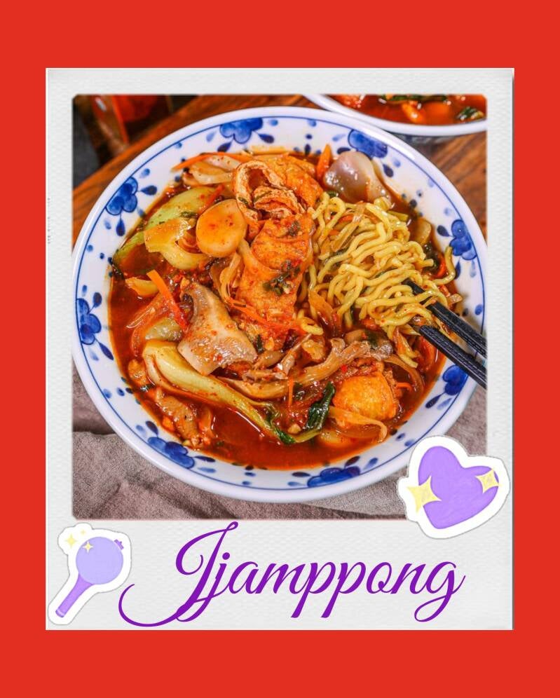 Jjamppong comida tracional surcoreana