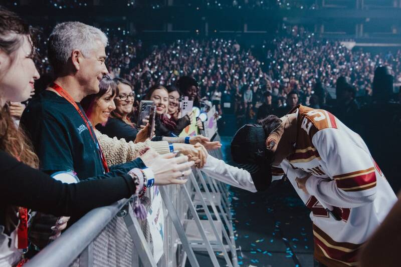 Primer concierto de J-Hope de BTS en la gira Hope On The Stage Tour en el Oakland Arena en Oakland, California, EE.UU.