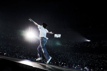 Jin de BTS en su concierto de Osaka, Japón.