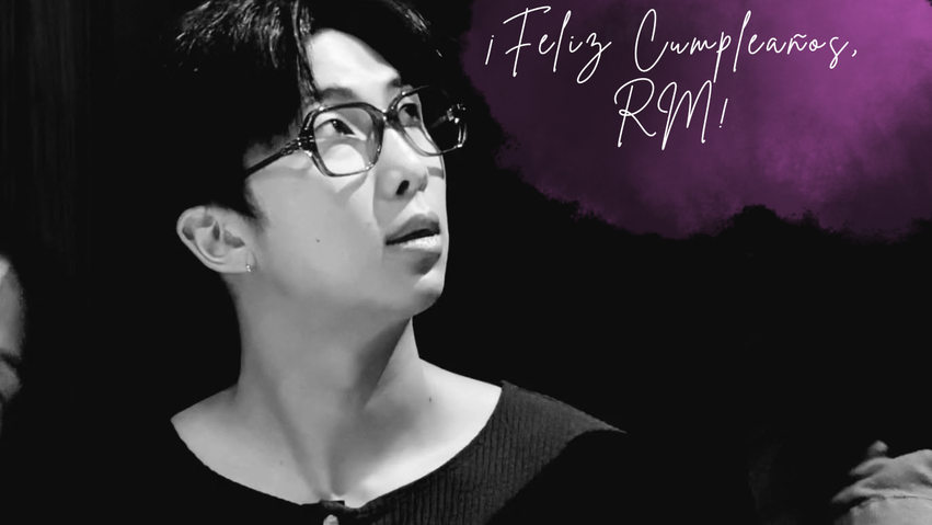 RM, Kim Namjoon, Líder de BTS. En blanco y negro