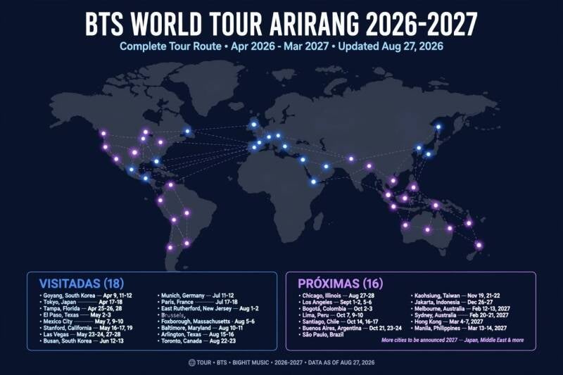 Tour Arirang de BTS