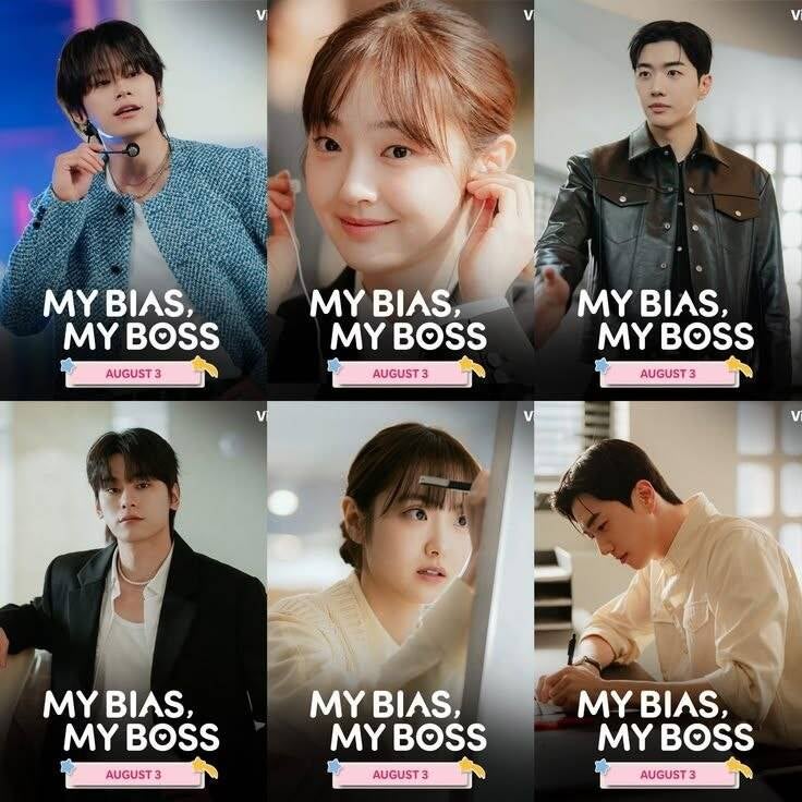 Personajes principales del K-drama My Bias, My Boss