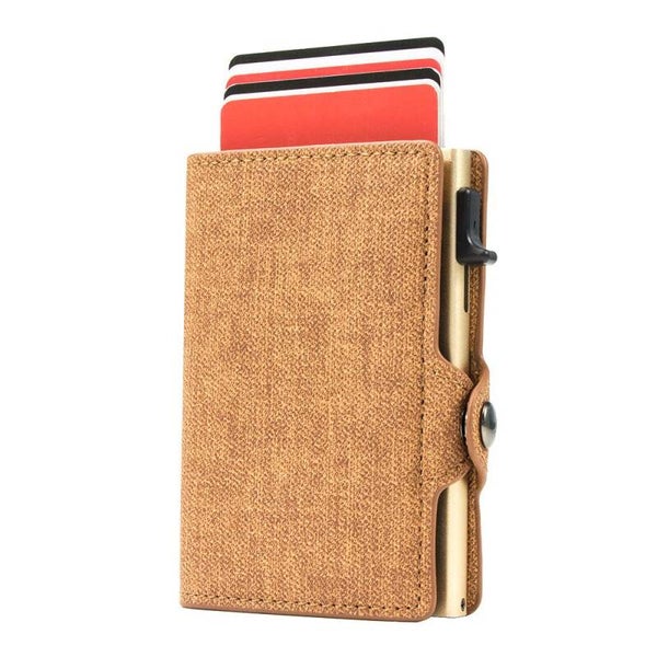 Braun Jeansoptik - Kunstleder