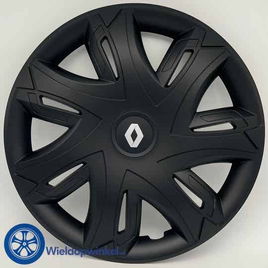 REN575L14 - Zwarte Wieldoppen 14 inch Renault wieldoppen zwart Renault 14 inch (Merklogo set REN575L14 - Zwarte Wieldoppen 14 inch Renault wieldoppen zwart Renault 14 inch (Merklogo set
