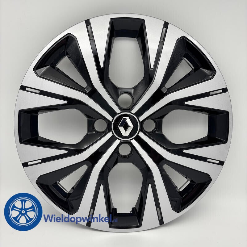 403158290R - EDIRIS  – Zwarte wieldoppen 15 inch Renault wieldoppen 15 inch - EDIRIS 15 inch wieldoppen