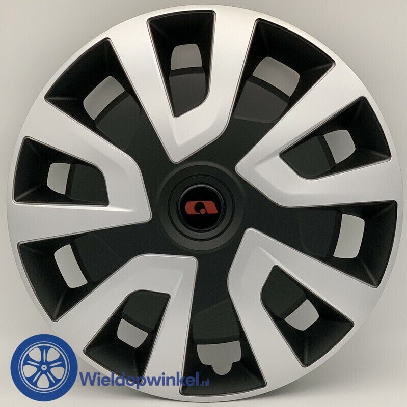 ADRI5355L15 - Bolle Zwarte Wieldoppen 15 inch Adria Camper wieldoppen Zwart (Merklogo set)