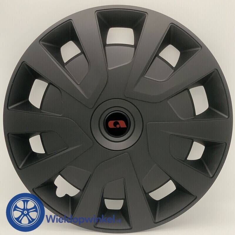 ADRI355L16ZW - Bolle Zwarte Wieldoppen 16 inch Adria wieldoppen Zwart (Merklogo set)