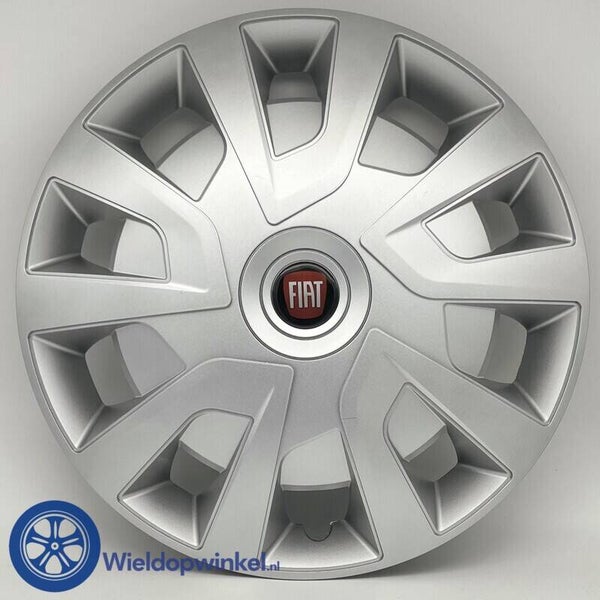 FIA5356L16ZL - FIA49516  - Bolle zilveren Wieldoppen 16 inch Fiat Ducato wieldoppen Zilver (Merklogo set)