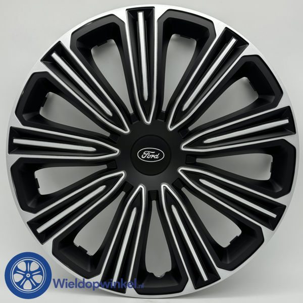FRD4275ZBL15 - Zwarte Wieldoppen 15 inch Ford wieldoppen Ford 15 inch Zwart