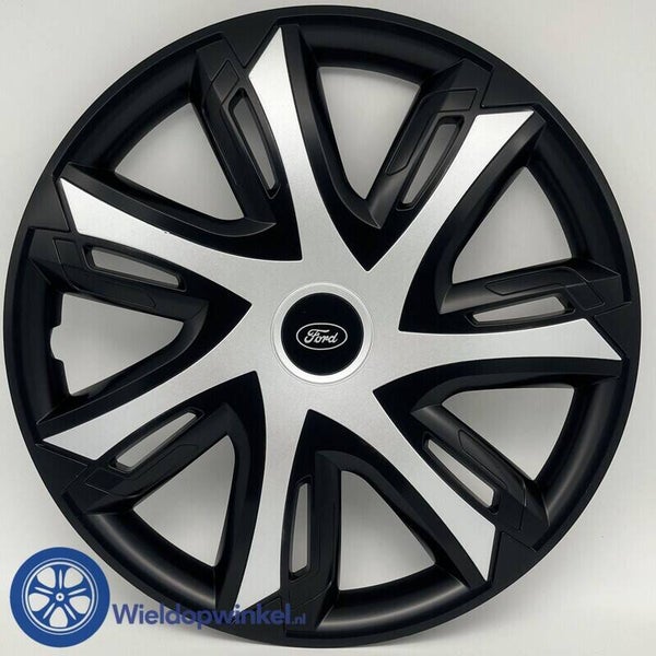 FRD8012L15 - Zwarte Wieldoppen 15 inch Ford wieldoppen Ford 15 inch Zwart