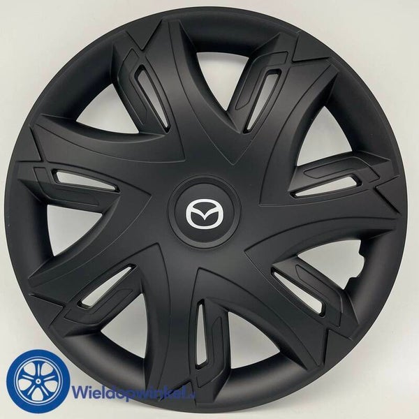 MAZ8012L15MZ - Wieldoppen 15 inch Mazda wieldoppen Mazda 15 inch (Merklogo set)