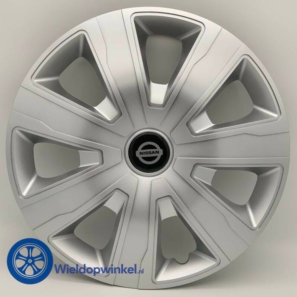 NIS5506L16 - Wieldoppen 16 inch Nissan wieldoppen 16 inch (Merklogo set)