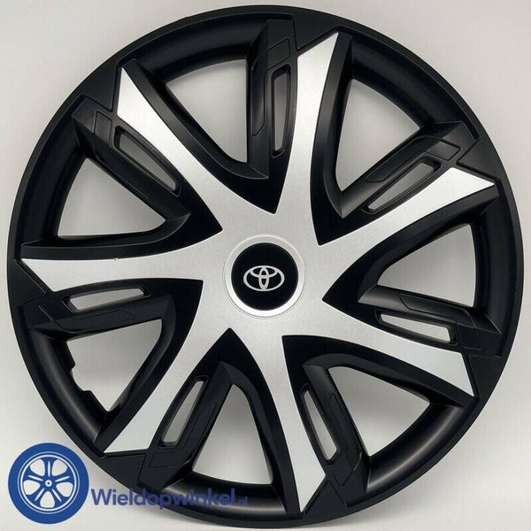TOY8012L14 -  14 inch Zwarte wieldoppen Toyota Wieldoppen 14 inch Toyota wieldoppen