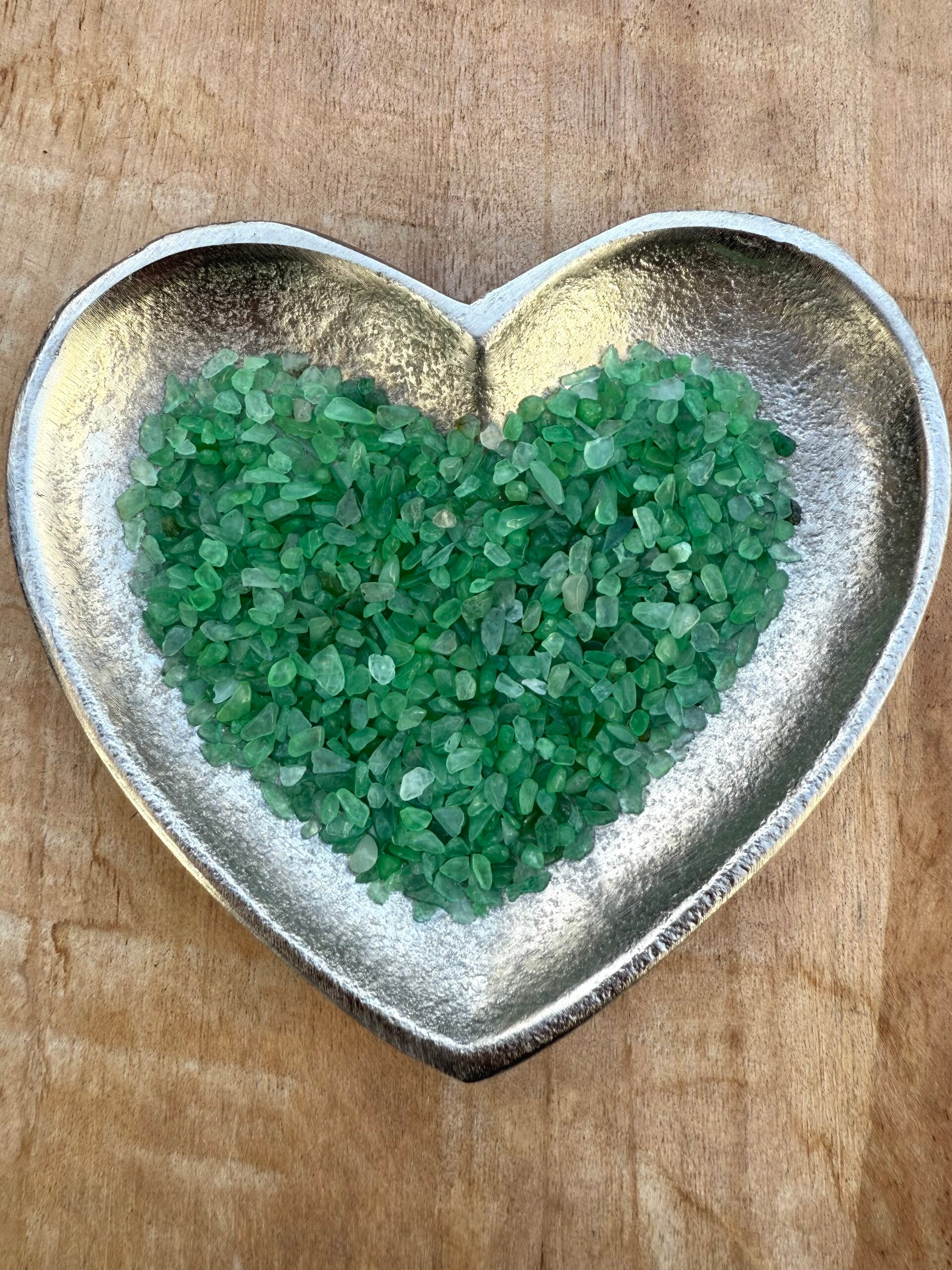 Frontriem met echte edelstenen - groene Aventurijn