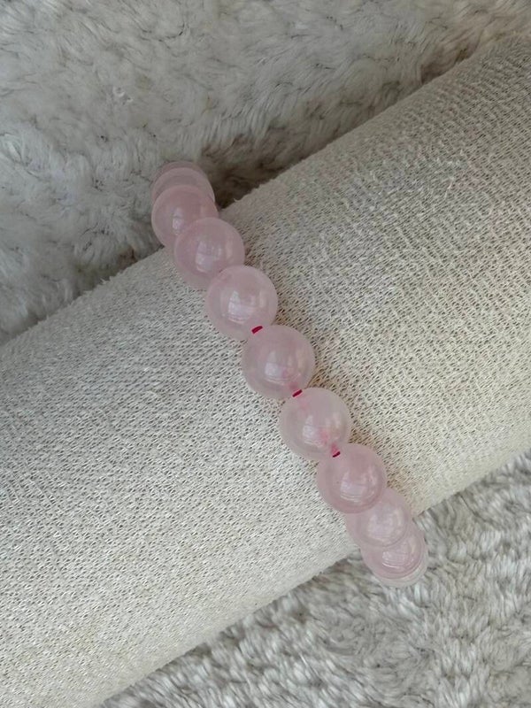 Rozenkwarts kogelarmband