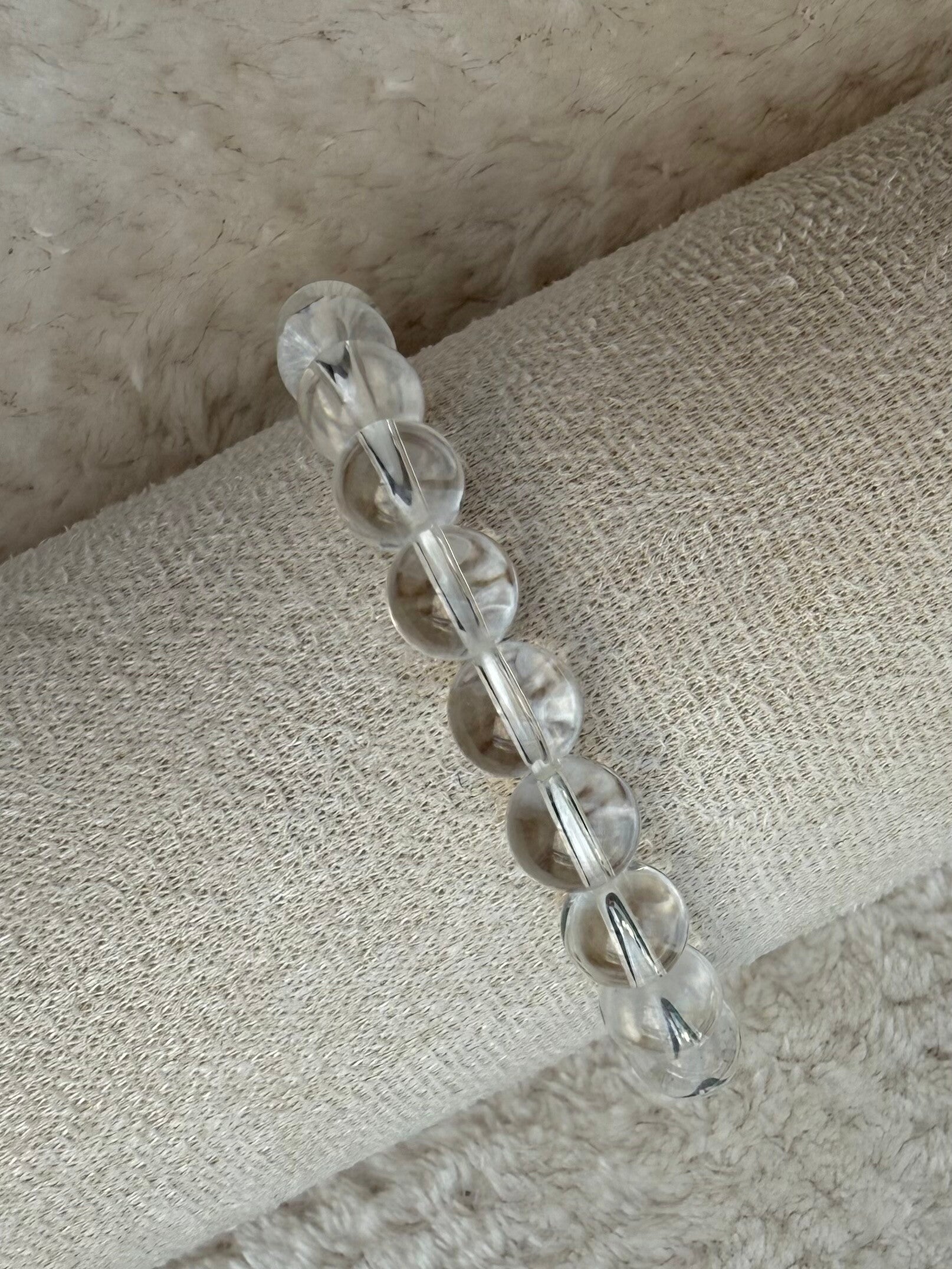 Bergkristal kogel armband