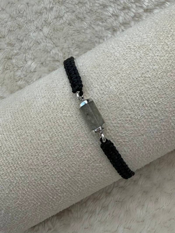 Handgemaakt verstelbaar armbandje van Labradoriet