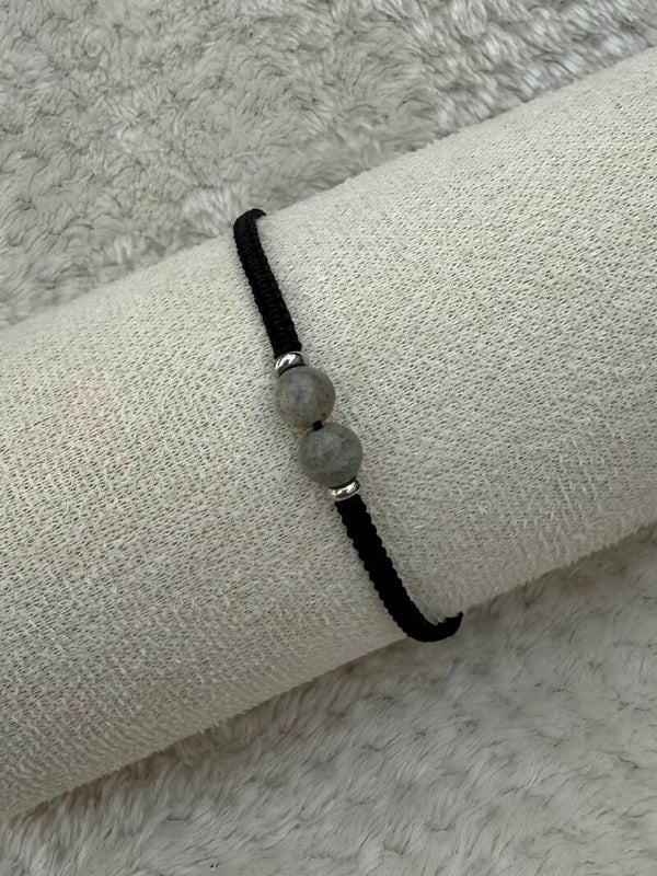 Handgemaakt verstelbaar armbandje van Labradoriet