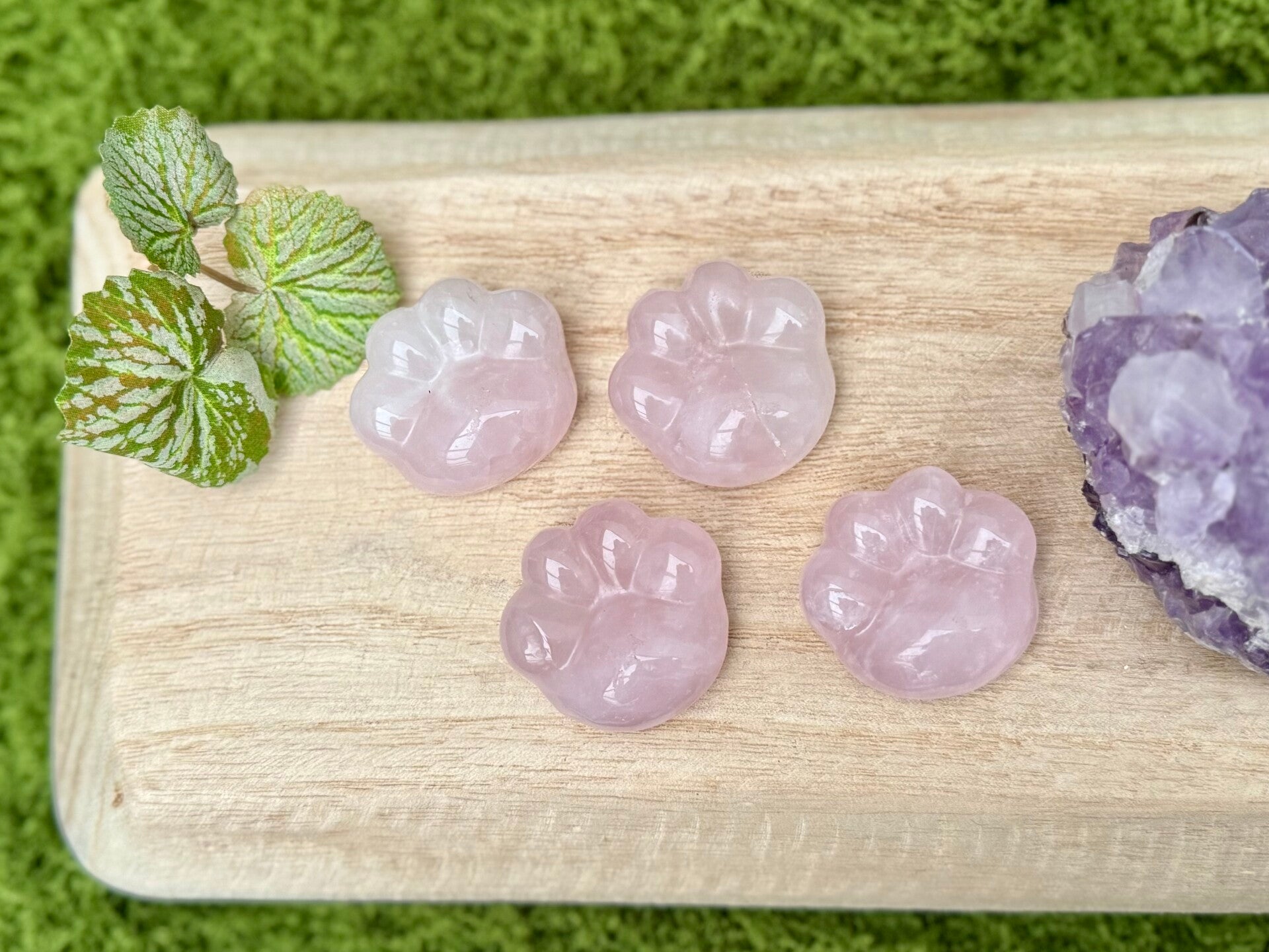 Rozenkwarts pootjes - edelsteen pootjes