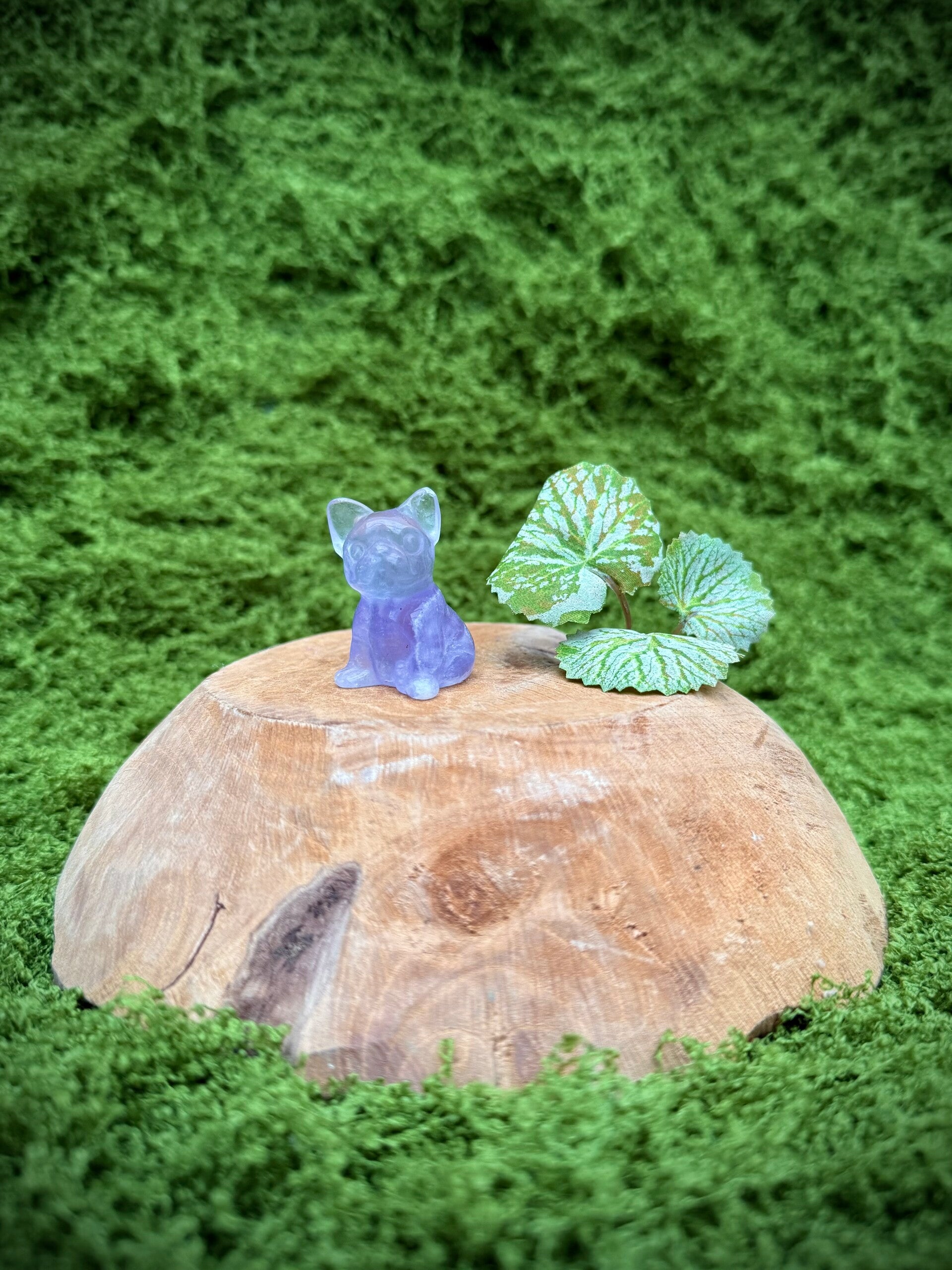 Edelsteen hondje Franse bulldog Fluoriet