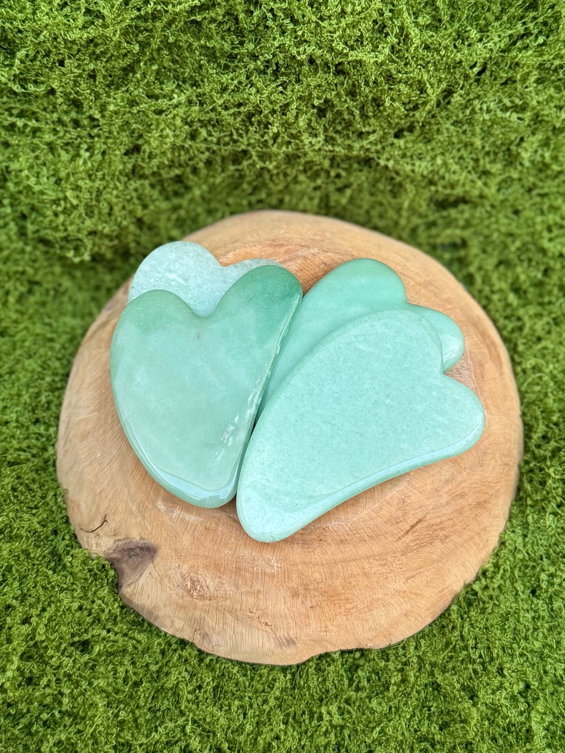 Guasha steen groene Aventurijn