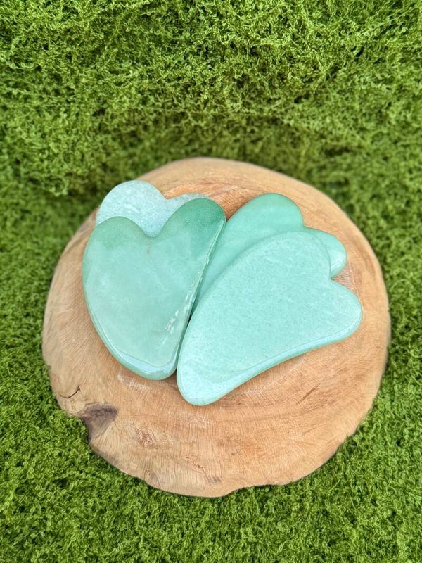 Guasha steen groene Aventurijn