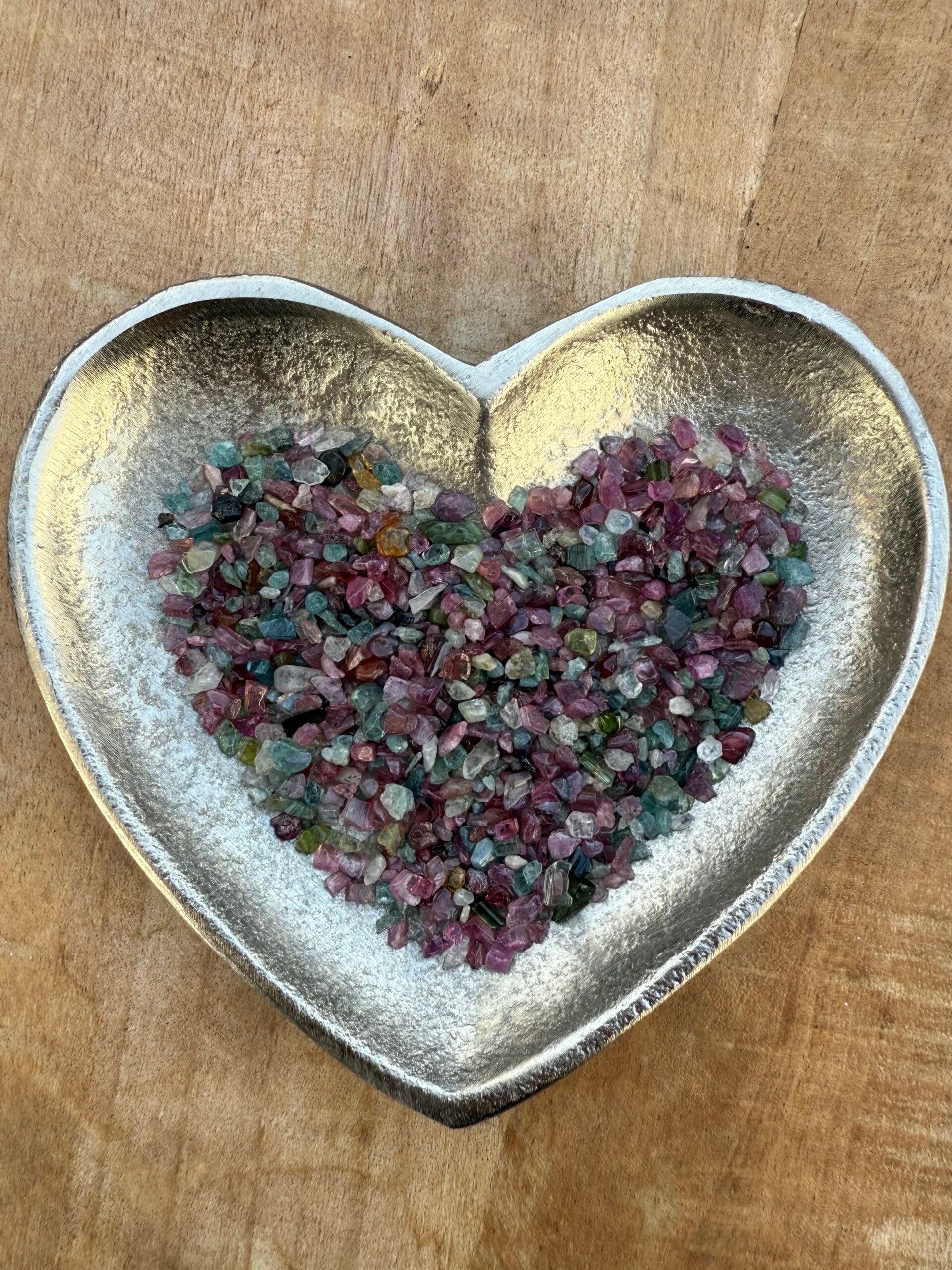 Frontriem met echte edelstenen - Gemixte Toermalijn