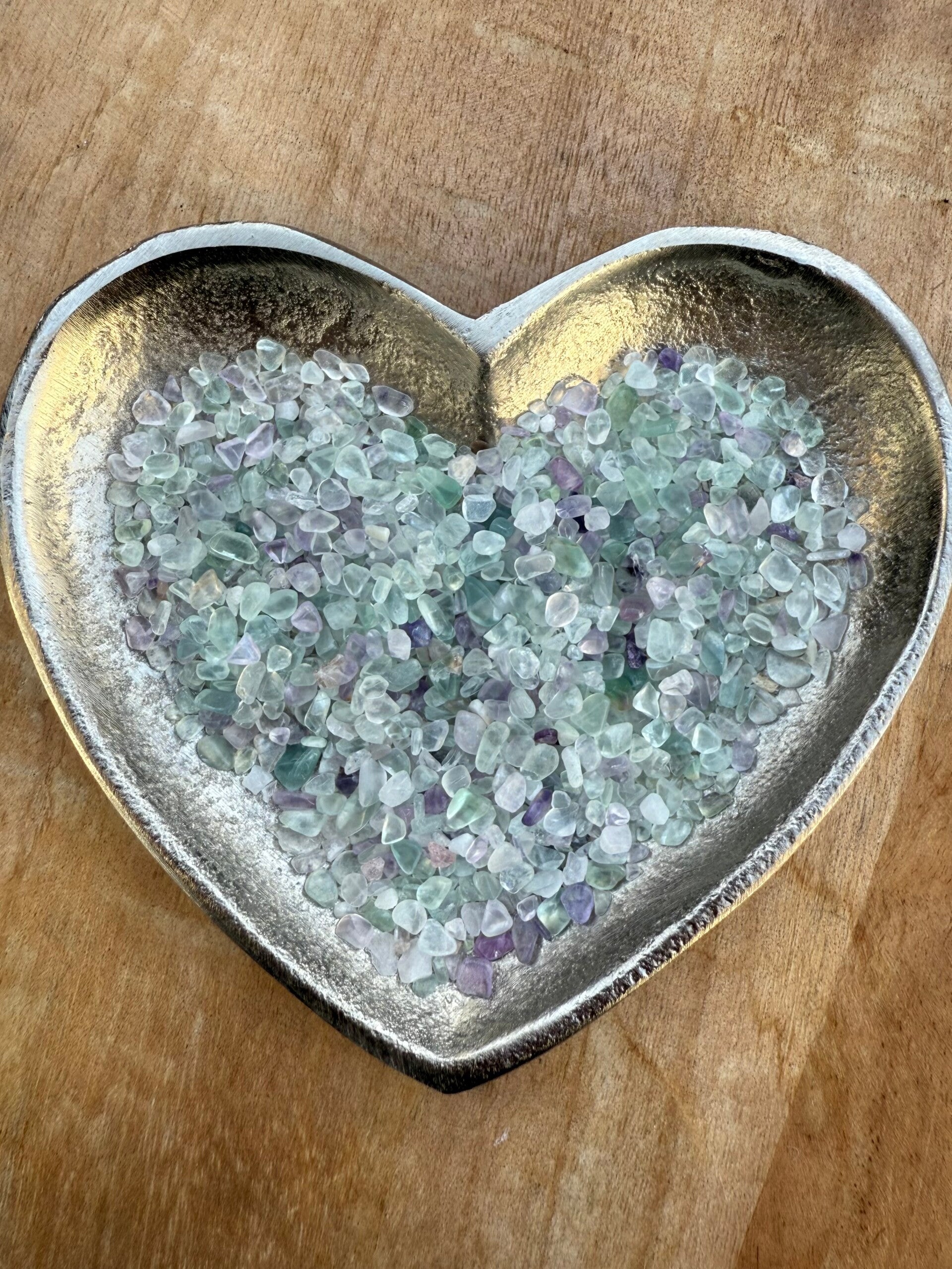 Frontriem met echte edelstenen - Fluoriet groen