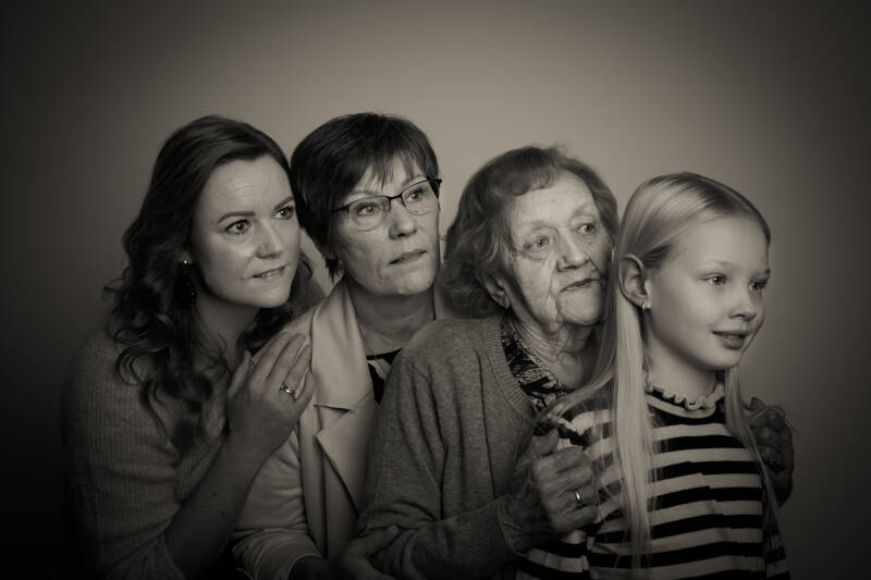 Moeder dochter kleindochter achterkleindochter