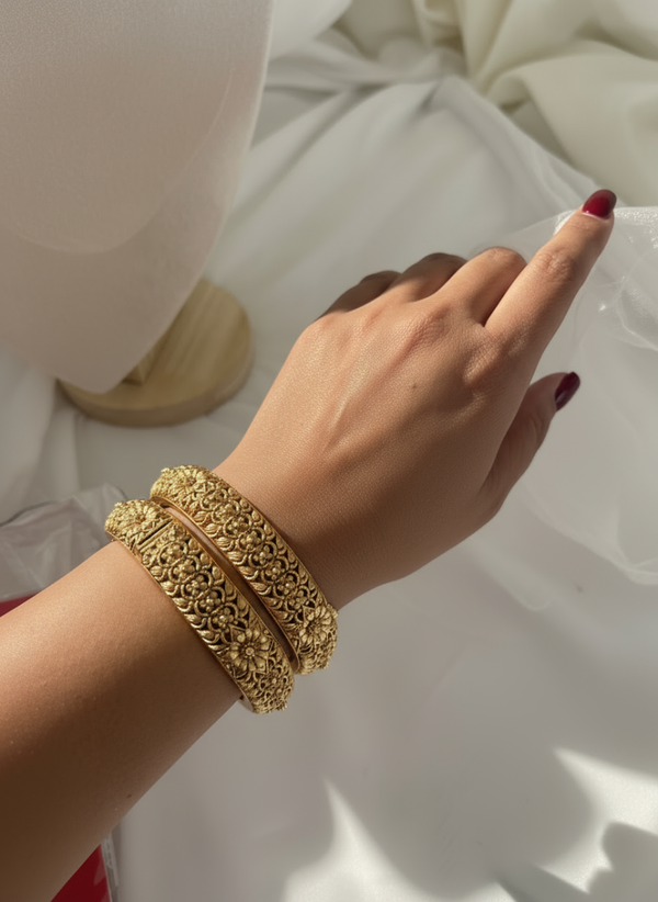 Brass bangles  (set of two)