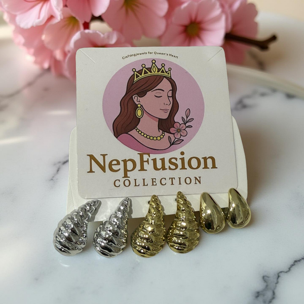 3 x pairs of earrings