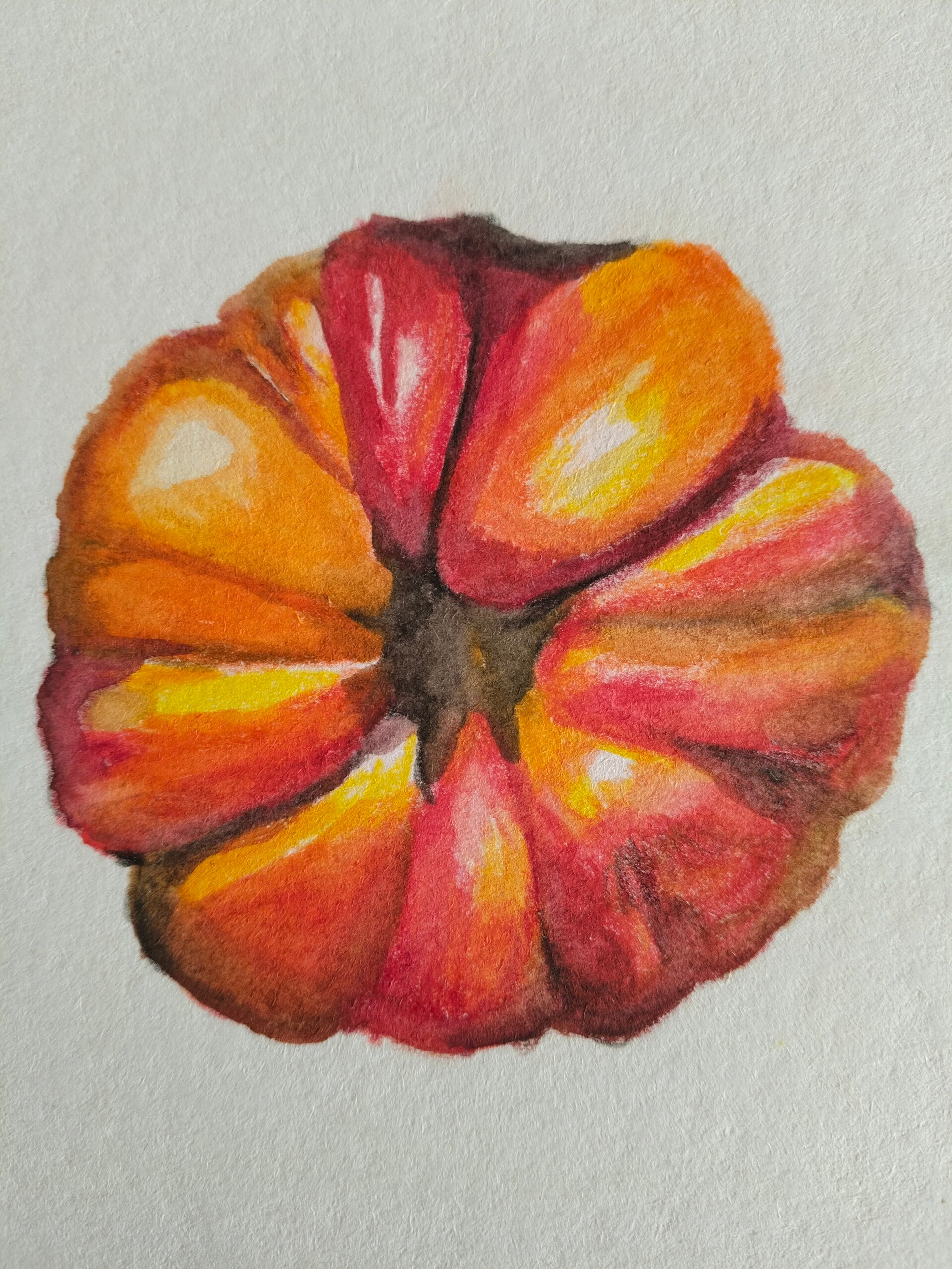 Tomato gouache A4
