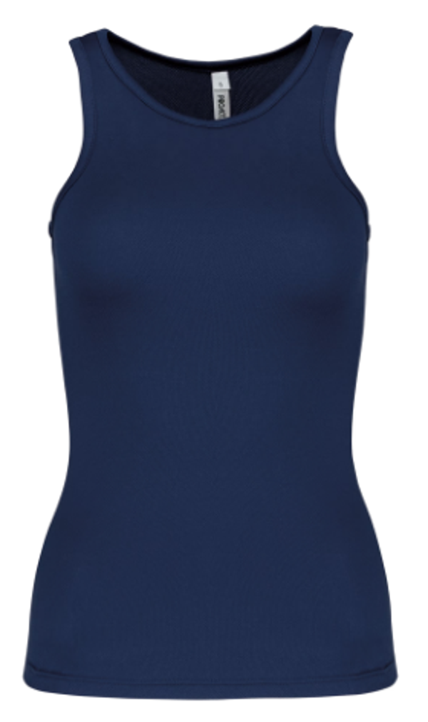 Sporttop ronde hals (dames) Navy