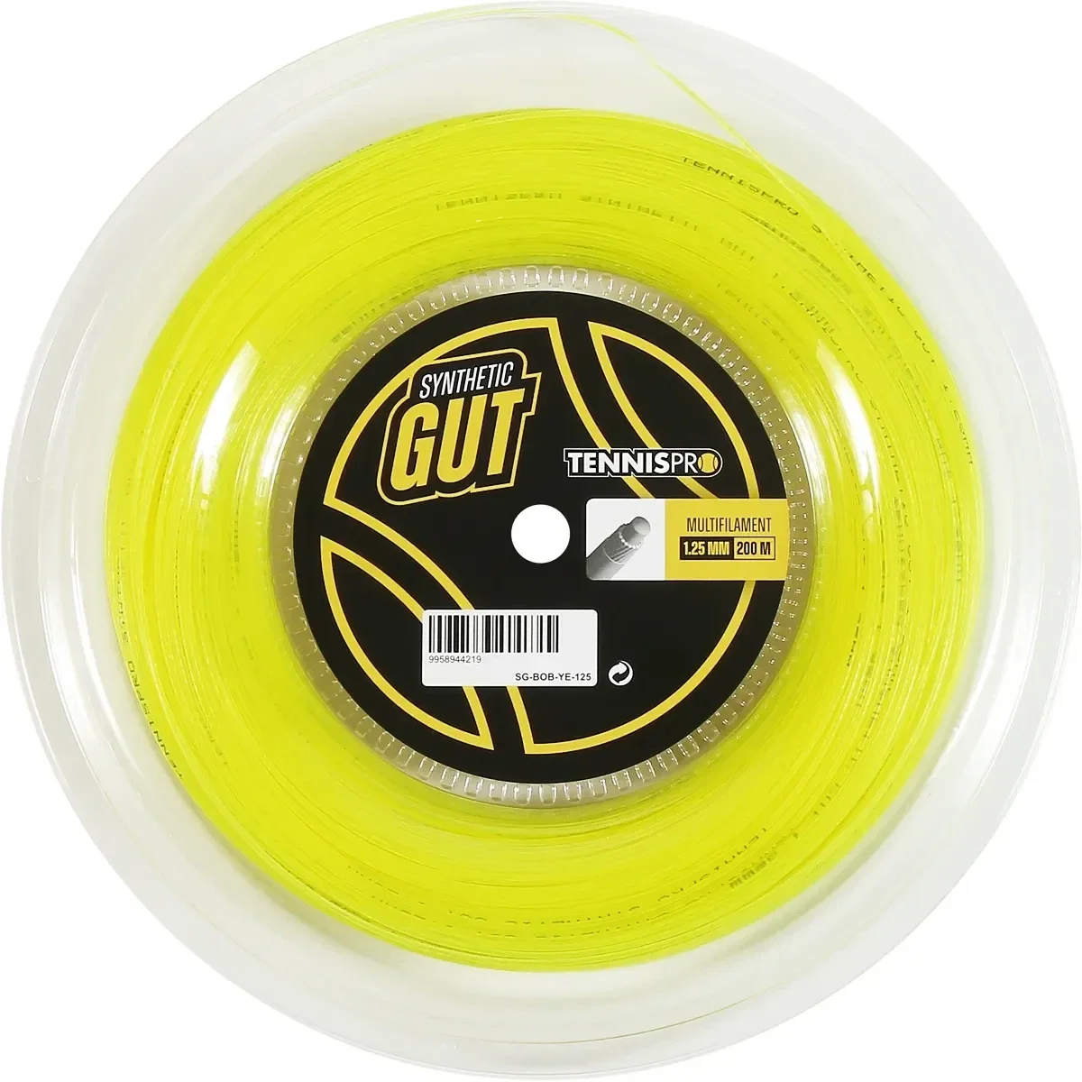 TENNISPRO Synthetic Gut 200m Geel