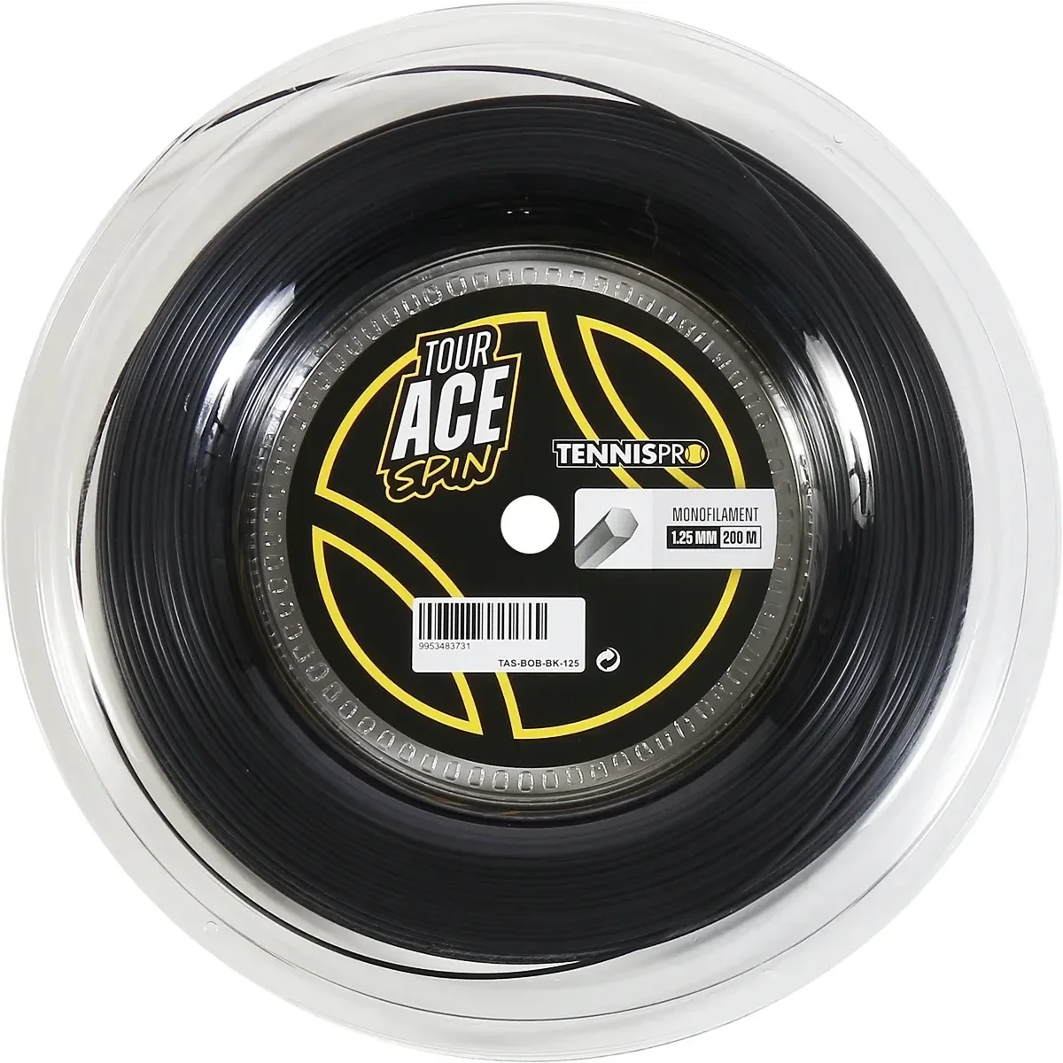 TENNISPRO Tour Ace Spin 200m Zwart