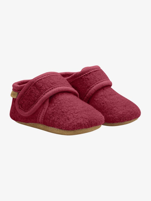 Ull slippers fra EN FANT (Riorød)