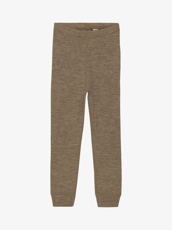 Leggings fra CeLavi 100% Ull (Kakaokrem)