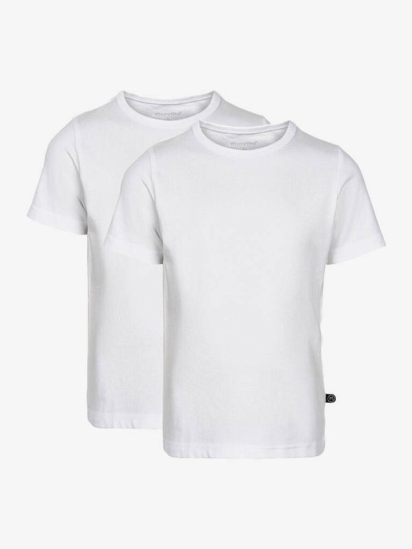 T-skjorter fra Minymo (Basic Brilliant White) (2-pakk)