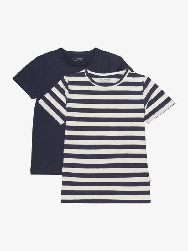 T-skjorter fra Minymo (Basic Marshmallow) (2-pakk)