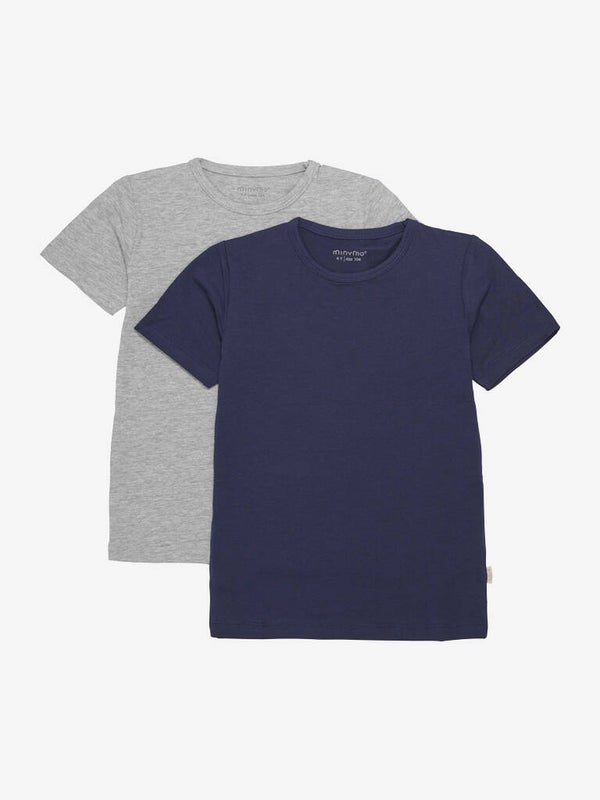 T-skjorter fra Minymo (Basic Dark Navy) (2-pakk)