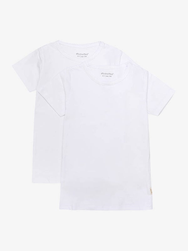 T-skjorter fra Minymo (Basic White) (2-pakk)