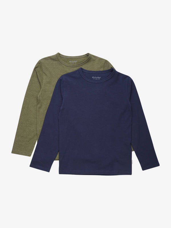Genser fra Minymo (2 pakk) (Mørk Olivenfarget)